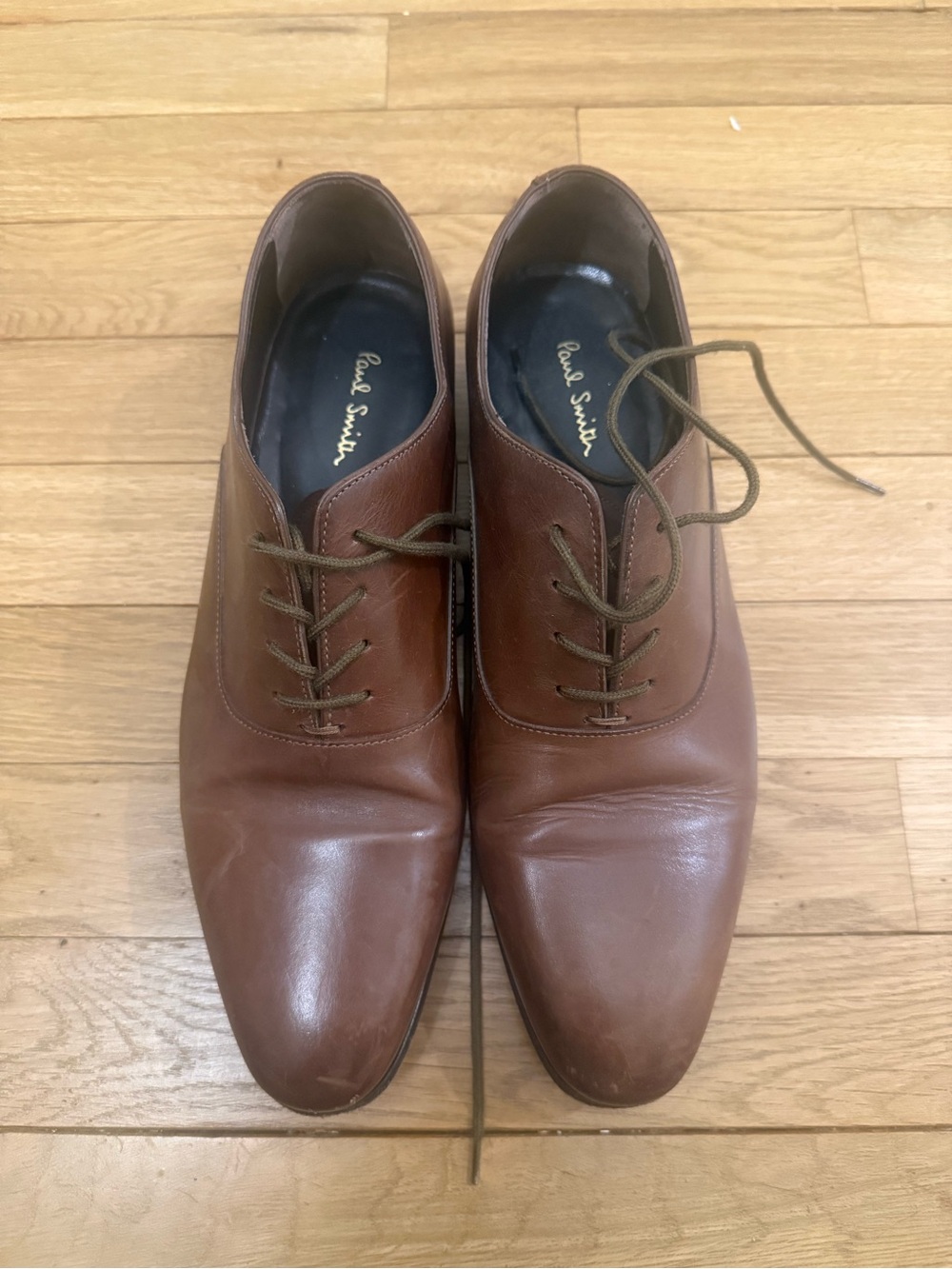 Paul Smith Brown Leather Derby Oxfords